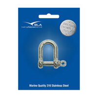 161006P   BLA   SHACKLE DEE G316 S/S 6MM - P