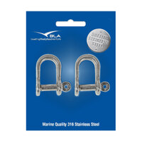 161024P2   BLA   BLA Standard 'D' Shackles - Pressed Stainless Steel