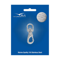 164102P   BLA   BLA Swivel Eye Snap Hooks - Stainless Steel