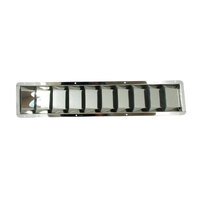 175010   BLA   Louvre Vents - Stainless Steel Flat Top