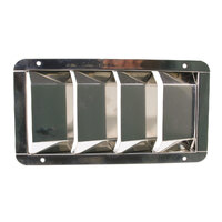 175024   BLA   Louvre Vents - Stainless Steel Flat Top