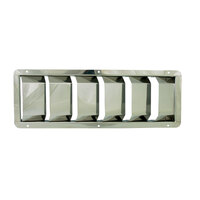 175026   BLA   Louvre Vents - Stainless Steel Flat Top