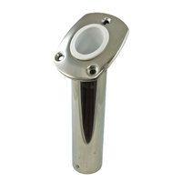 192544   BLA   Flush Mount Rod Holder - Stainless Steel