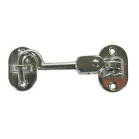 193020   BLA   Double Hinged Cabin Hook - Chrome Brass