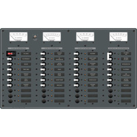 8095     Blue Sea 8095 AC Main +8 Positions / DC Main +29 Positions Toggle Circuit Breaker Panel   (White Switches)     20699