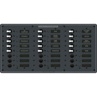 8165     Blue Sea 8165 AV 24 Position 230v (European) Breaker Panel - White Switches     20709