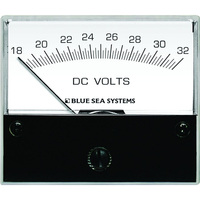 8240     Blue Sea 8240 DC Analog Voltmeter - 2-3/4" Face, 18-32 Volts DC     20751