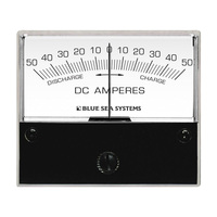 8252     Blue Sea 8252 DC Zero Center Analog Ammeter - 2-3/4" Face, 50-0-50 Amperes DC     20761