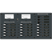 8378     Blue Sea 8378 DC 18 Position Panel - White     20817