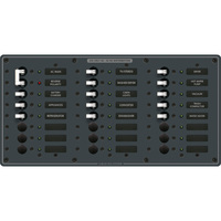 8565     Blue Sea 8565 Breaker Panel - AC Main + 22 Positions (European) - White     20887