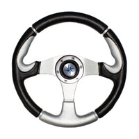 271194   BLA   Luisi Steering Wheel - Marine Navy Three Spoke Aluminium