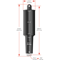 15055-001     Lenco 101XD Extreme Duty Actuator - 12V - 2-1/4" Stroke - 5/16" Hardware     29125