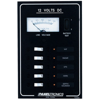 9972222B     Paneltronics Standard DC 5 Position Breaker Panel & Meter w/LEDs     29771