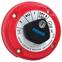 8504DP     Perko 8504DP Medium Duty Battery Selector Switch w/Alternator Field Disconnect & Key Lock     33117