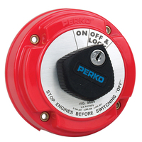 9604DP     Perko Medium Duty Main Battery Disconnect Switch w/Alternator Field Disconnect & Key Lock     33122