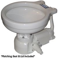 160MI012     Raritan Sea Era Electric Toilet - Marine Size - Integral Pump - Straight &amp; 90&deg; Discharge - 12v     33741