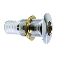 0350004DPC     Perko 5/8" Thru-Hull Fitting f/ Hose Chrome Plated Bronze MADE IN THE USA     39179