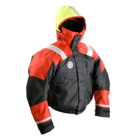 AB-1100-RB-S     First Watch AB-1100 Flotation Bomber Jacket - Red/Black - Small     42780