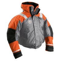 AB-1100-OG-S     First Watch AB-1100 Flotation Bomber Jacket - Orange/Grey - Small     42785