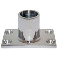 6041C     Whitecap ⅞" O.D. 90° Rectangle Base SS Rail Fitting     44642