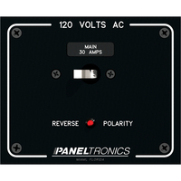 9982316B     Paneltronics Standard Panel AC Main Double Pole w/30Amp CB & Reverse Polarity Indicator     45259