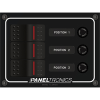 9960014B     Paneltronics Waterproof Panel - DC 3-Position Illuminated Rocker Switch & Fuse     45290