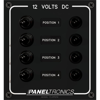 9960017B     Paneltronics Waterproof Panel - DC 4-Position Toggle Switch & Circuit Breaker     45292