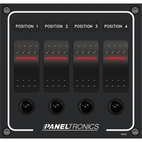 9960022B     Paneltronics Waterproof Panel - DC 4-Position Illuminated Rocker Switch & Circuit Breaker     45294