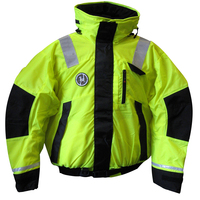 AB-1100-HV-S     First Watch Hi-Vis Flotation Bomber Jacket - Hi-Vis Yellow/Black - Small     46482