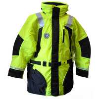 AC-1100-HV-S     First Watch Hi-Vis Flotation Coat - Hi-Vis Yellow/Black - Small     46487