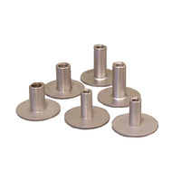 1024122     Weld Mount .75" Tall Stainless Standoff Through Thread w/#10 x 24 Threads - Qty. 6     48822