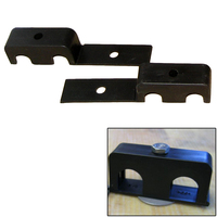 80500     Weld Mount Double Poly Clamp f/1/4" x 20 Studs - 1/2" OD - Requires 1.5" Stud - Qty. 25     48839