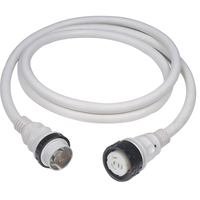 6153SPPW     Marinco 50A 125V Shore Power Cable - 50' - White     49348