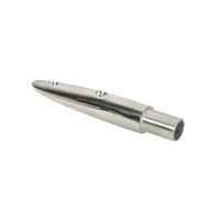 6050     Whitecap 16-1/2° Rail End (End-Out) - 316 Stainless Steel - 7/8" Tube O.D.     50284