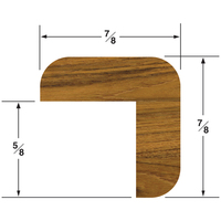 60844     Whitecap Teak "L" Molding Small - 5'     50523