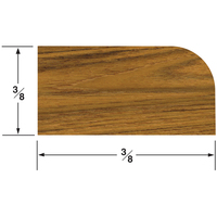 60854     Whitecap Teak Stop Molding Small - 5'     50527