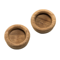 60127-A     Whitecap Teak Round Drawer Pull - 1-3/8" Round - 2 Pack     50641