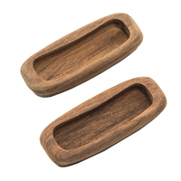 60135-A     Whitecap Teak Rectangular Drawer Pull - 3-1/4"L - 2 Pack     50642