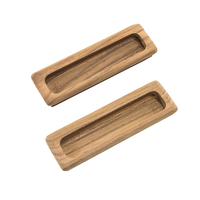 60142-A     Whitecap Teak Large Rectangular Drawer Pull - 4-1/2"L - 2 Pack     50643