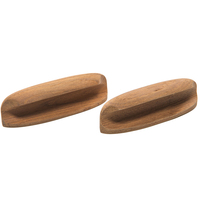 60147-A     Whitecap Teak Oval Drawer Pull - 4"L - 2 Pack     50644