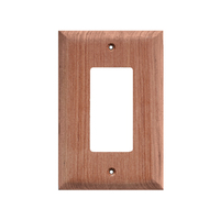 60171     Whitecap Teak Ground Fault Outlet Cover/Receptacle Plate     50646