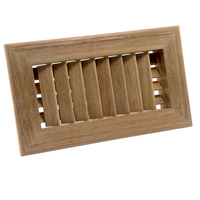 60629     Whitecap Teak Air Conditioning Vent - 9-3/4" x 5-3/4" x 1-1/2"     50658