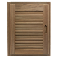 60724     Whitecap Teak Louvered Door & Frame - Right Hand - 15" x 20"     50669