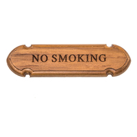 62672     Whitecap Teak "No Smoking" Name Plate     50763