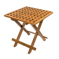 60030     Whitecap Teak Grate Top Fold-Away Table     50790