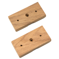 60609     Whitecap Teak Rod Storage Rack Mounting Brackets - Pair     50798