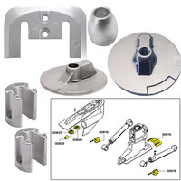 20805     Tecnoseal Anode Kit w/Hardware - Mercury Bravo 3 2004-Present - Zinc     52035