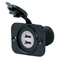 12VDUSB     Marinco SeaLink&reg; Deluxe Dual USB Charger Receptacle     53526