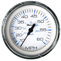 33811     Faria Chesapeake White SS 4" Speedometer - 60MPH (Pitot)     54647