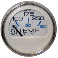 13804     Faria Chesapeake White SS 2" Water Temperature Gauge (100-250°F)     54652